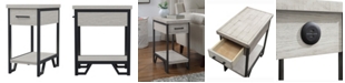 Furniture of America Tomming 1-Drawer Side Table
